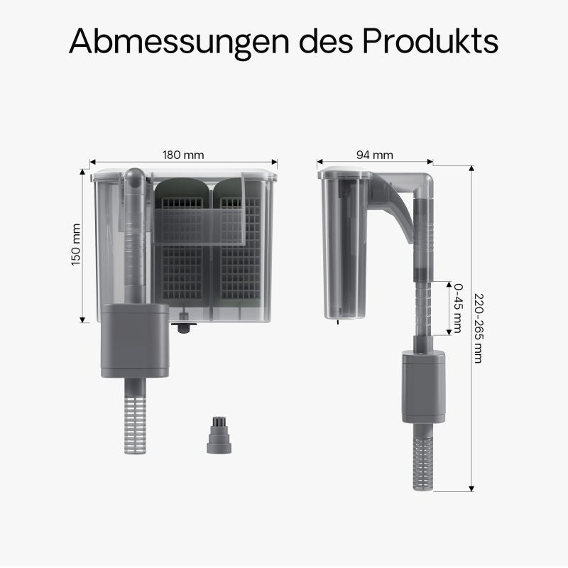 SunSun HBL-303 Hang on Filter 350l/h für Aquarien bis 30l
