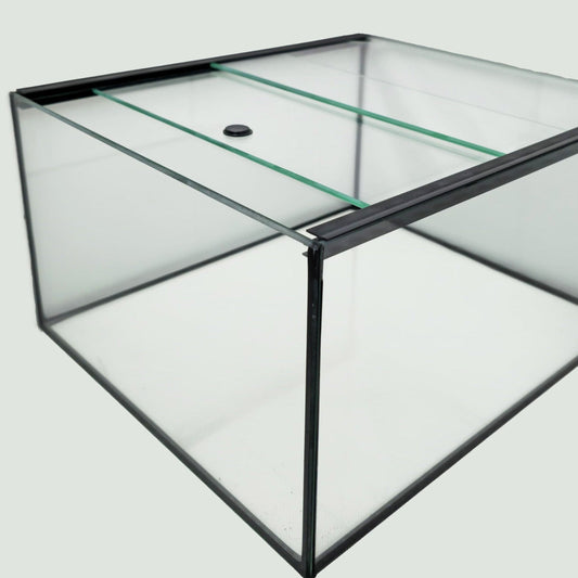 Aquarium 33x38x20cm für Kallax Regal 25 Liter schwarz