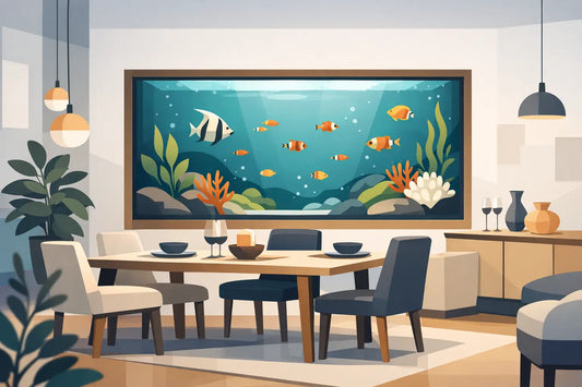 Beispiel Aquarienwand im Essbereich planen