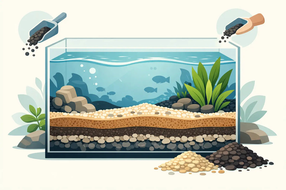 Leitfaden zum Schichten von Aquarium-Bodengrund