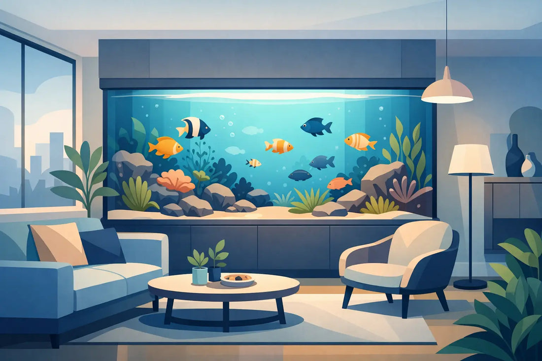 Aquarium Wohnraum Trend 2026 richtig planen