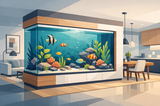 Beispiel: Wohnraumteiler-Aquarium nach Maß