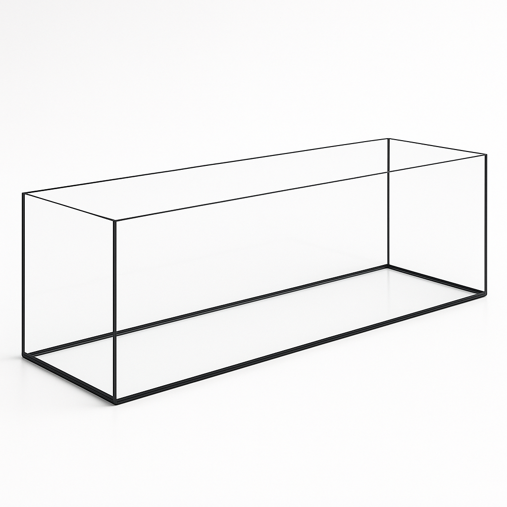 Aquarium 100x30x30cm / 90 litres noir