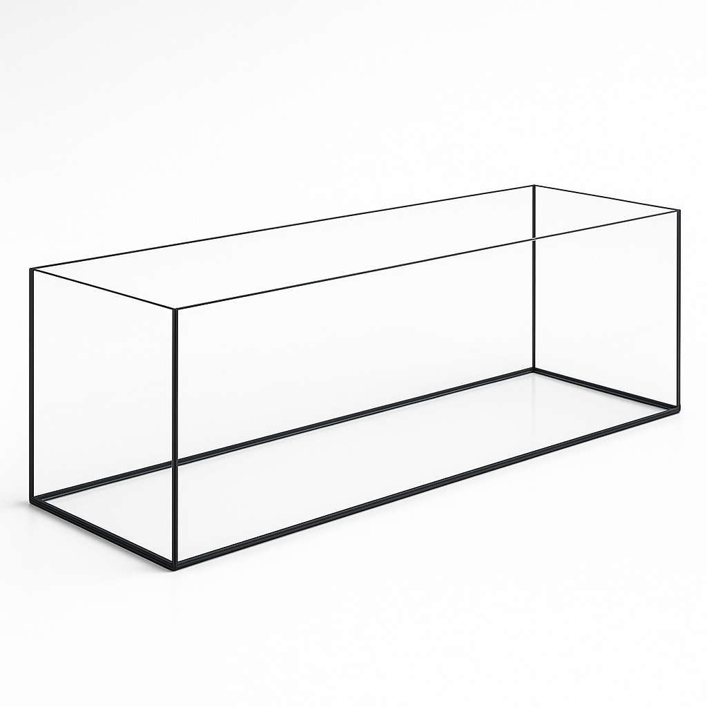 Aquarium 100x30x35cm / 105 litres noir