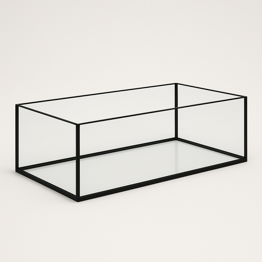 Aquarium 100x40x25cm / 100 litres noir