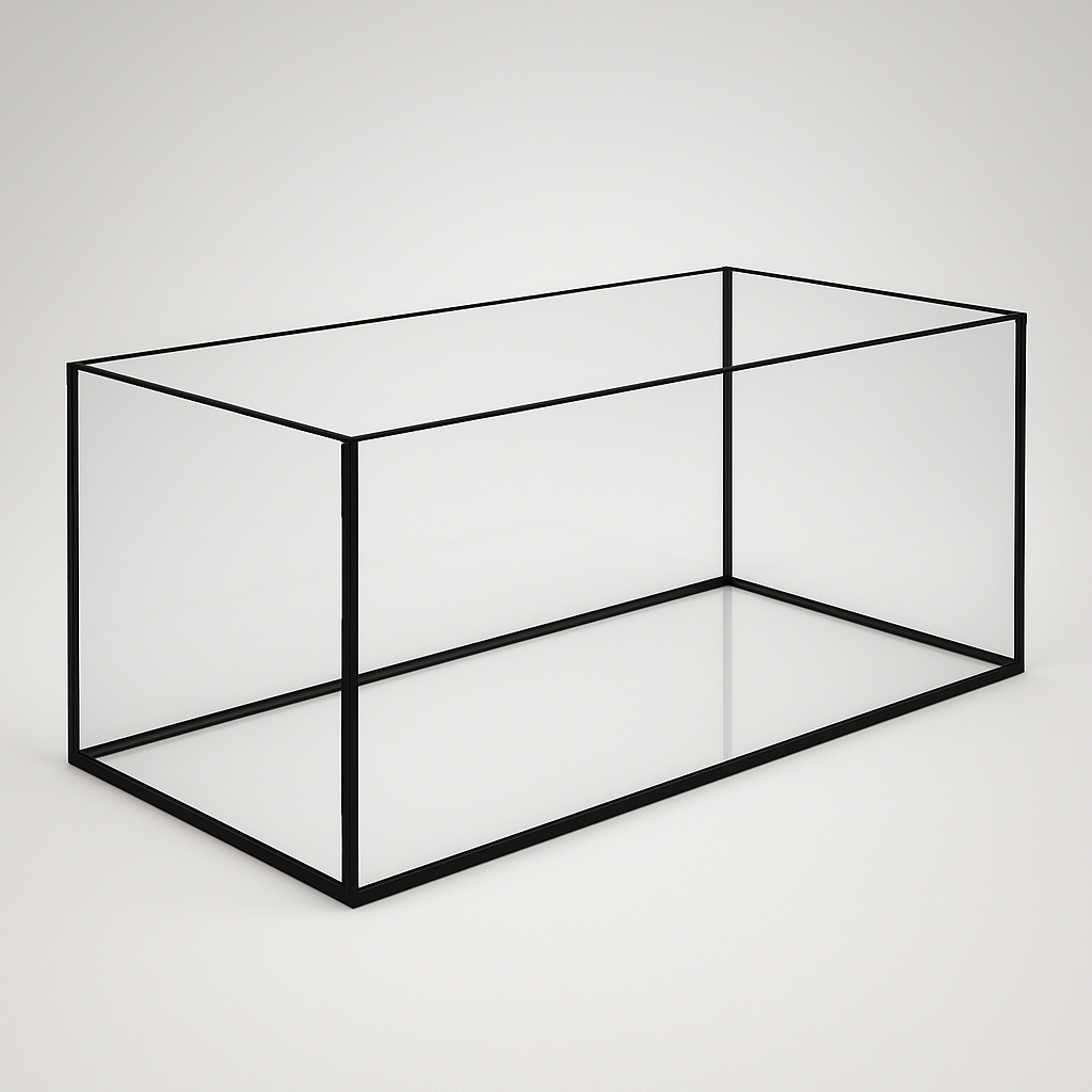 Aquarium 100x40x40cm / 160 litres noir