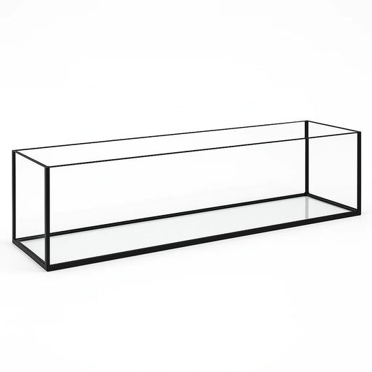 Aquarium 120x20x25cm / 60 Liter schwarz