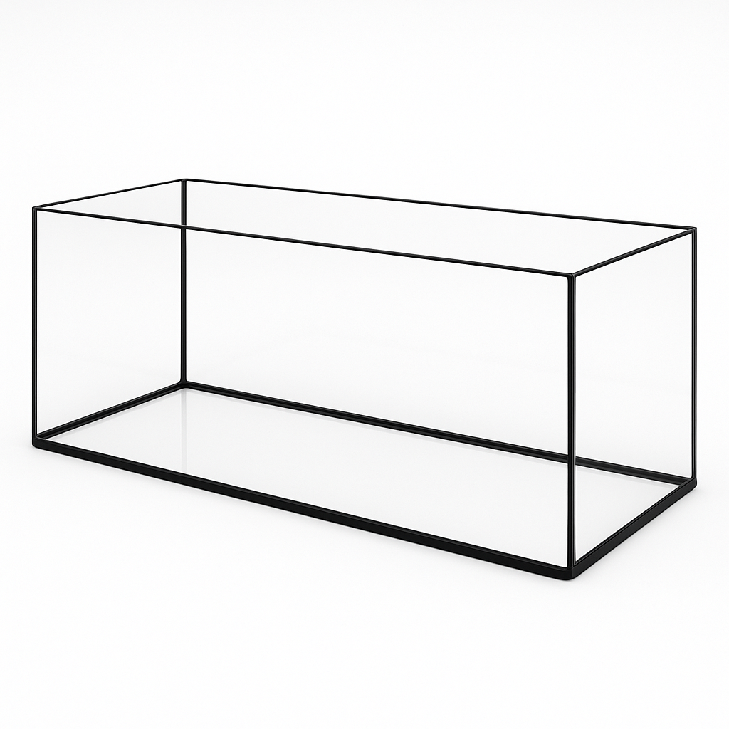Aquarium 100x50x50cm / 250 litres noir