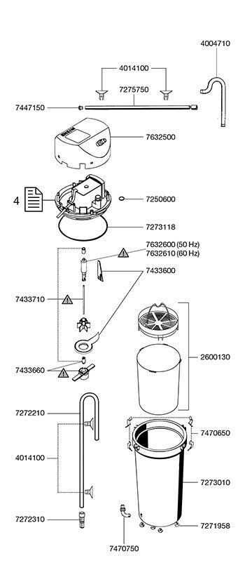 Filtre extérieur EHEIM classic 250 pour aquariums jusqu'à 250 litres (2213)