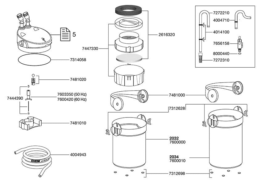 EHEIM ecco pro 200 pour aquariums jusqu'à 200 litres (2034)