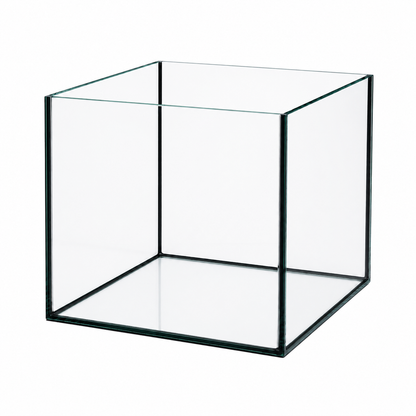 Aquarium 40x40x35cm Cube 56 Liter schwarz