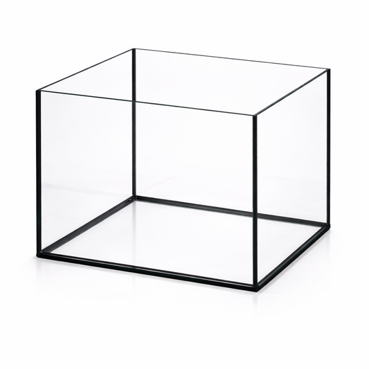 Aquarium 30x25x25cm 18,7 litres noir