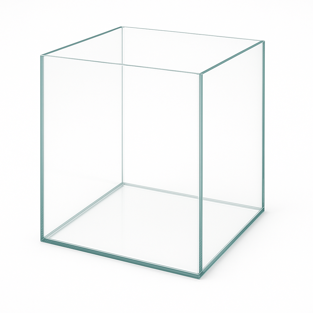Aquarium 25x25x30cm Cube 18,7 Liter transparent