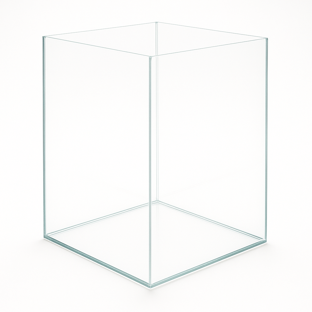 Aquarium 35x35x45cm Cube 55 litres transparent