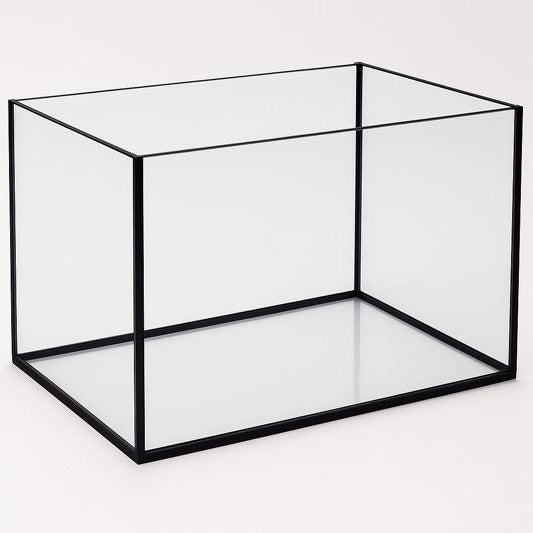 Aquarium 40x25x25cm / 25 Liter schwarz