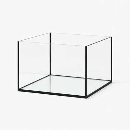 Aquarium 50x50x40cm Cube 100 Liter schwarz