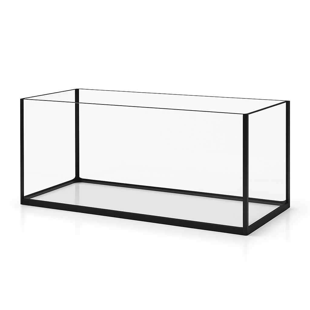 Aquarium 60x20x25cm / 30 Liter schwarz