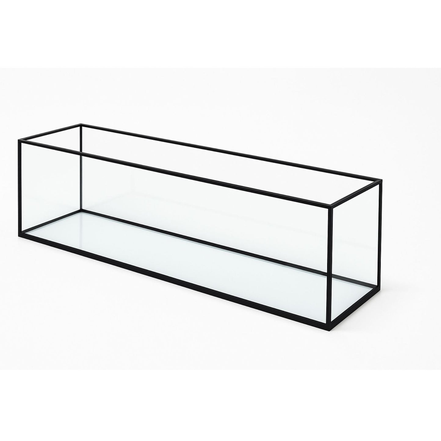 Aquarium 80x20x20cm / 32 Liter schwarz