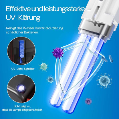 SunSun CBG-500 Filtre à suspendre avec UVC, 500 l/h, pour aquariums jusqu'à 115 litres