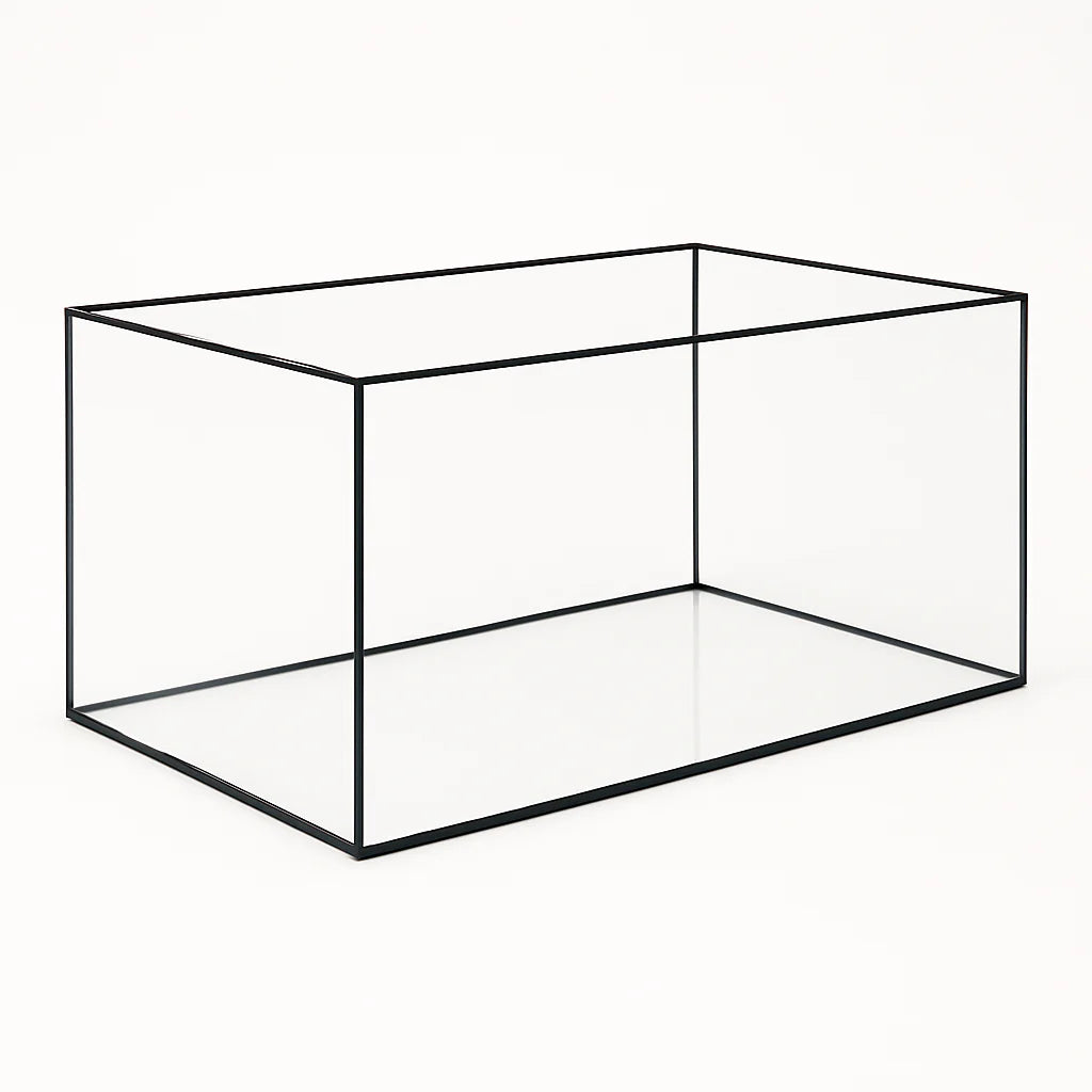 Aquarium 90x40x40cm 144 Liter schwarz