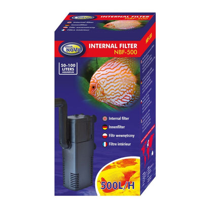 Aquanova NBF-500 Filtre interne d'aquarium 500 l/h pour aquariums jusqu'à 100 litres