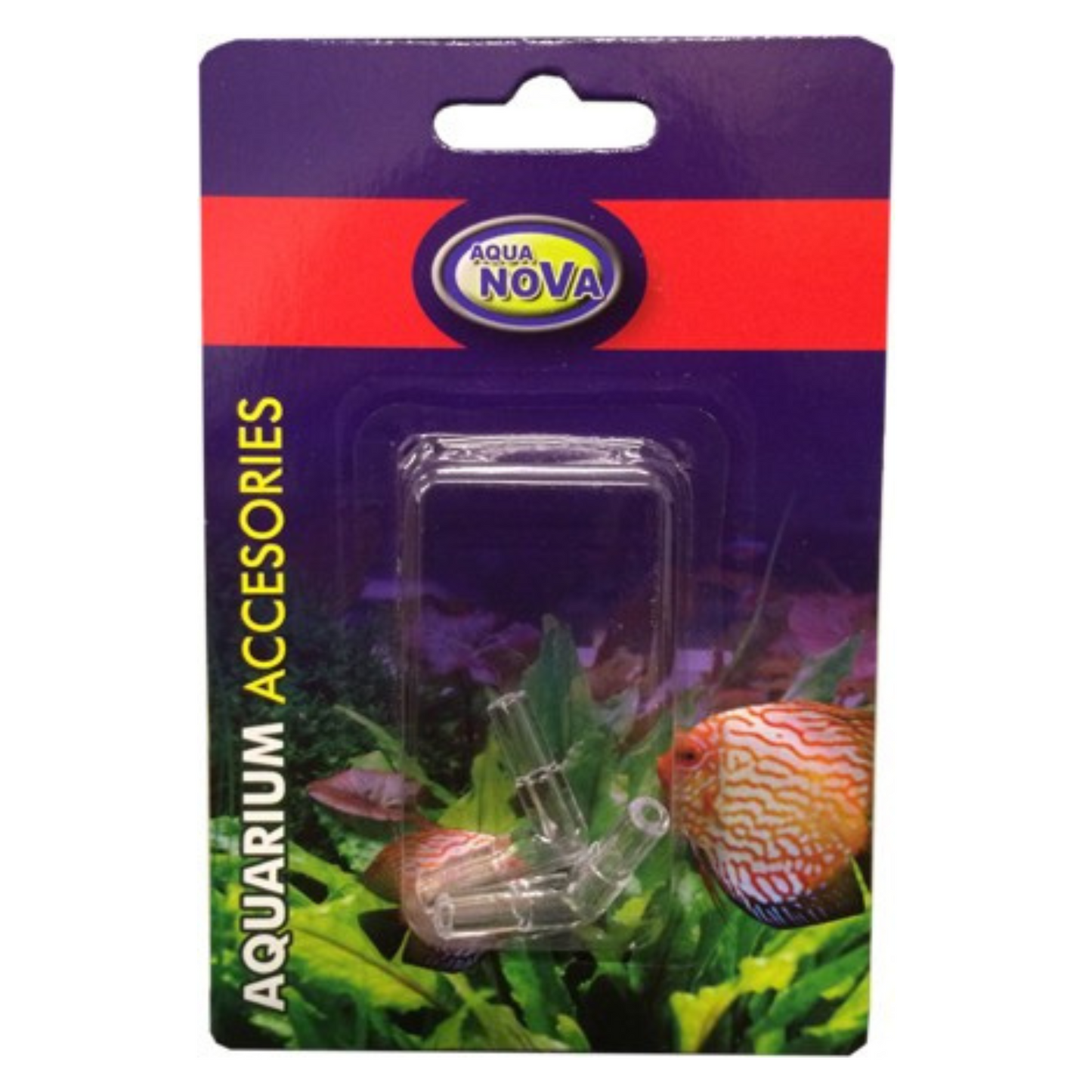 Aquanova Connecteurs de tuyau, raccords d'angle transparents 4/6mm (pack de 2)