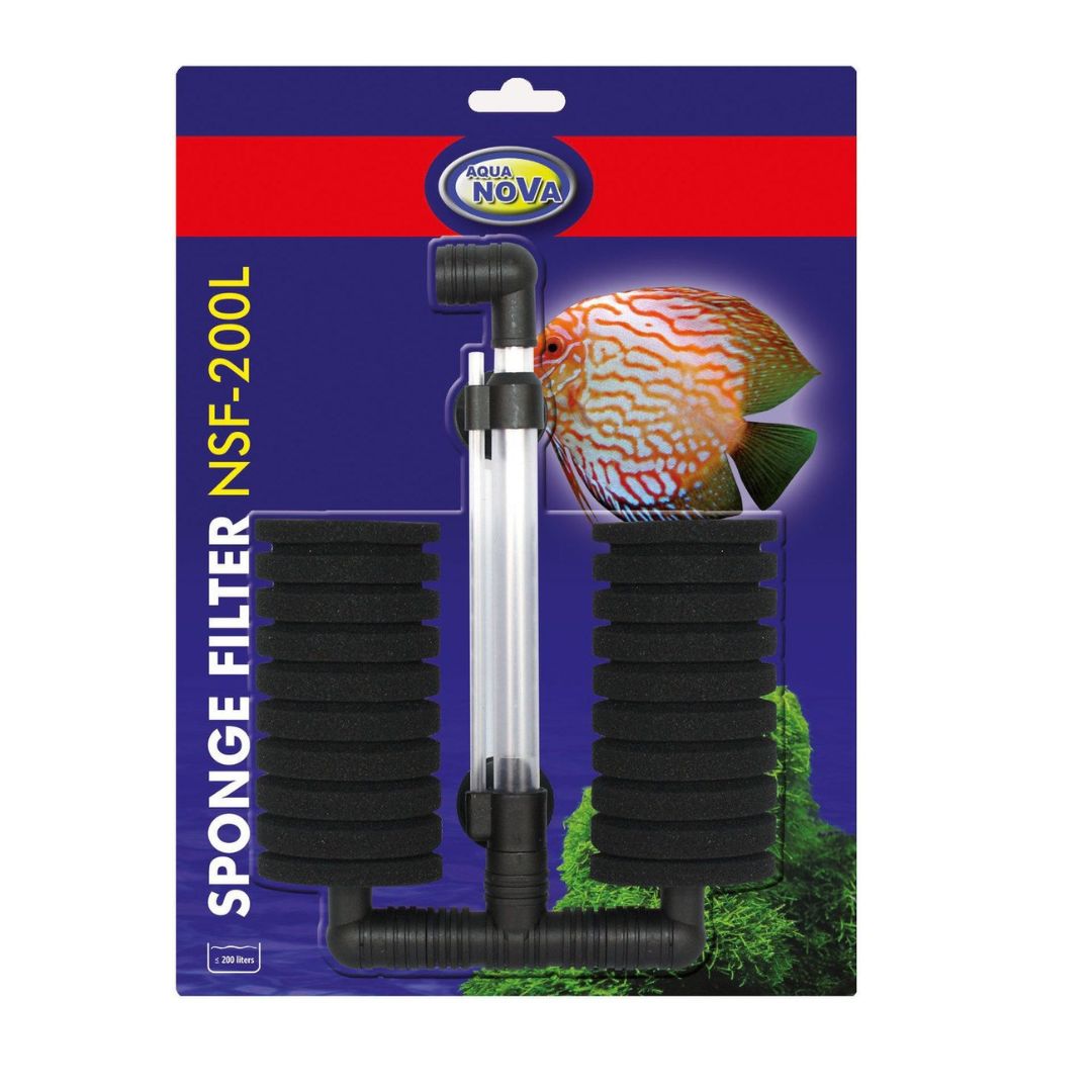 Aquanova filtre éponge NSF-200L pour aquariums jusqu'à 200 litres