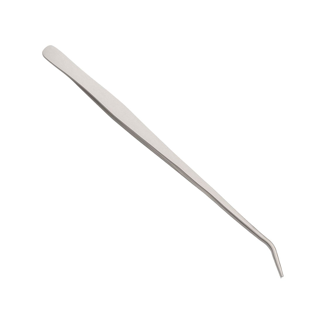 Pince à épiler XL pour aquarium en acier inoxydable 48cm, courbée