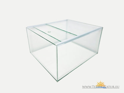 Couvercle coulissant en verre pour aquarium 60x30cm / Avant-Arrière